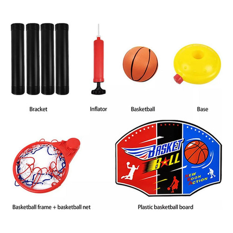 Set De Basketball Para Niños Aro Basquetbol Portátil Norplat
