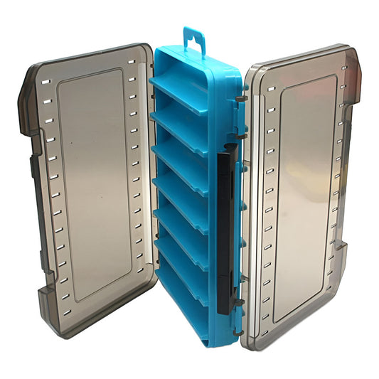 Caja Porta Señuelos Pesca 14 Compartimientos Doble - Norplat