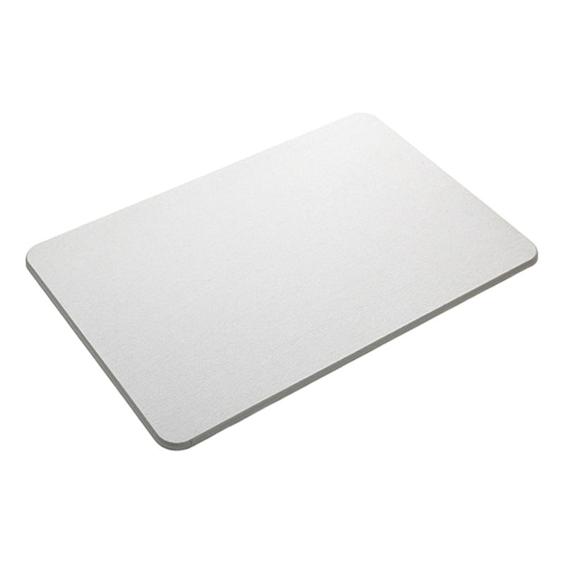 Alfombra Piso Baño Diatomita Secado Ultra Rápido - Norplat Gris Claro Lisa