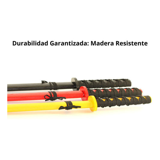 Pack 3 Katana Japonesa Madera Entrenamiento 73cm - Norplat