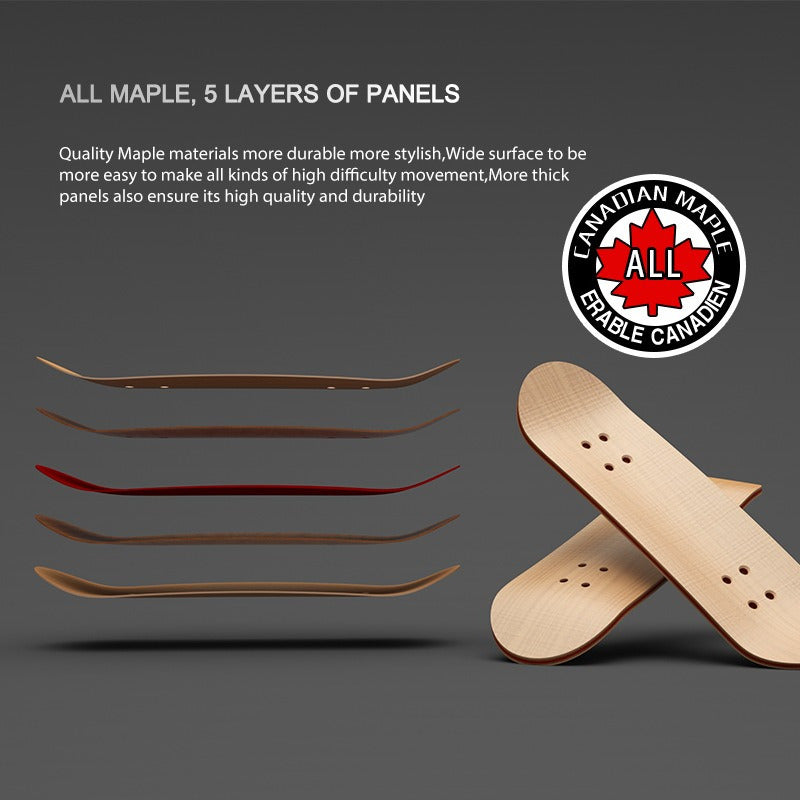 Skate Dedos Madera Profesional Rodamiento Fingerboard Finger