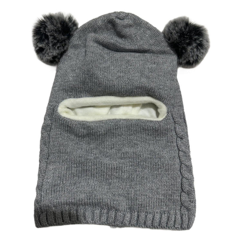 Gorro Con Cuello Bebés 6m A 2 Años Invierno Abrigado Norplat