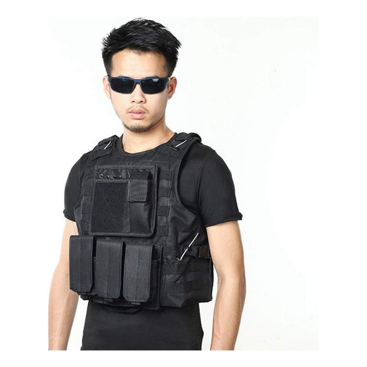 Chalecos Tacticos Norplat Chaleco Tactico Ajustable Molle Negro L