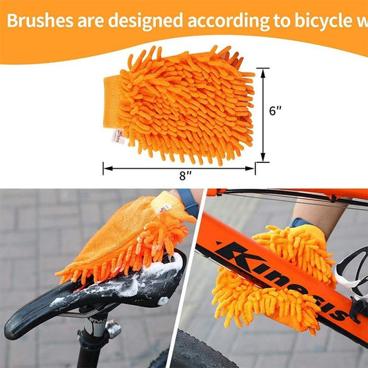 Limpieza Bicicleta Kit 10 Piezas Cepillo Polvo Limpia Cadena