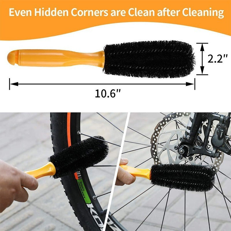 Limpieza Bicicleta Kit 10 Piezas Cepillo Polvo Limpia Cadena