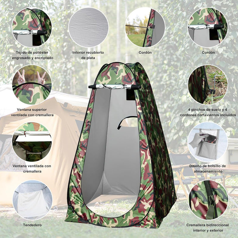 Norplat Carpa Vestidor Portatil Camping Ventana Ducha Baño