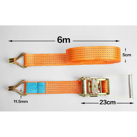 Eslingas Linga Amarre 50mm 6m Slinga 5000kg Rachet - Norplat Naranja