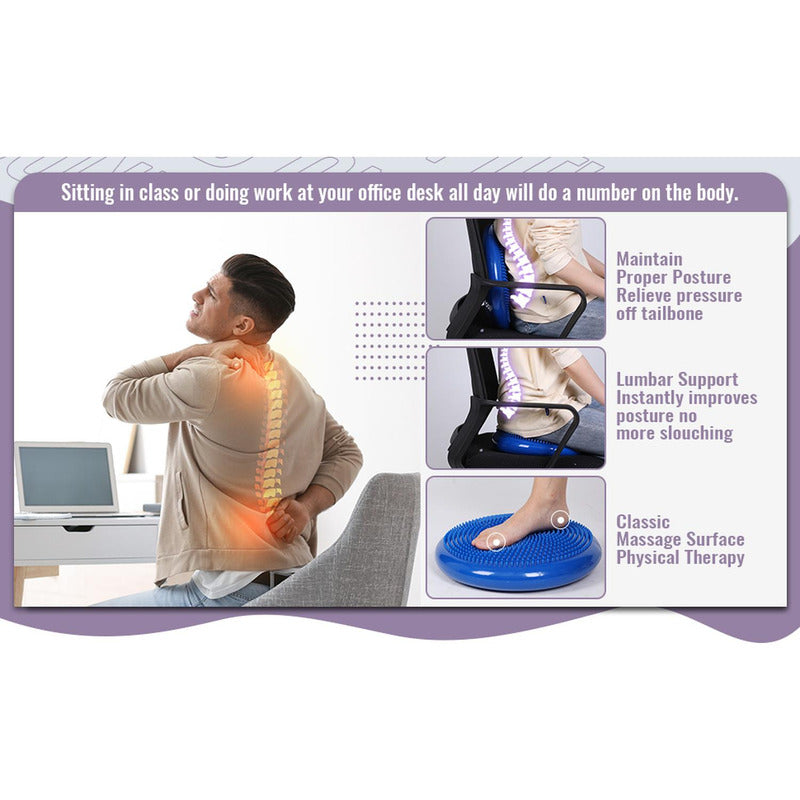 Disco De Balance Y Equilibrio Mini Bosu Erizo Yoga - Norplat