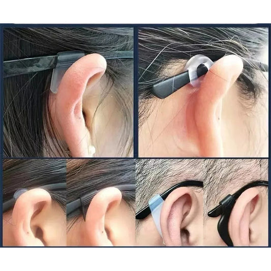 Set De Ganchos Anticaída Para Lentes Y Gafas Blanco Y Negro