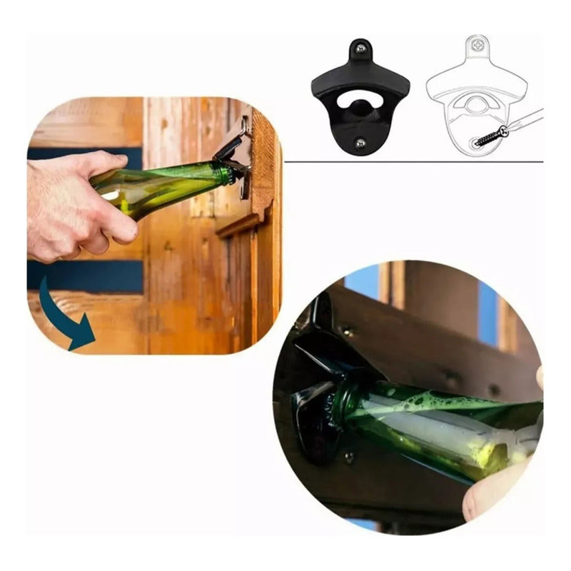 10 Destapador Abridor Botellas Cerveza Montaje Pared Norplat