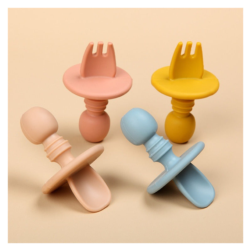 Cubiertos Para Bebe Silicona Aprendizaje 8.5cm - Norplat