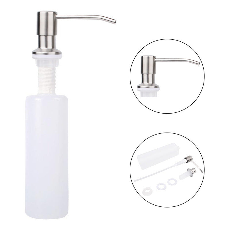 Bomba Dispensador Acero Inox Jabón Lavaplato 500ml - Norplat