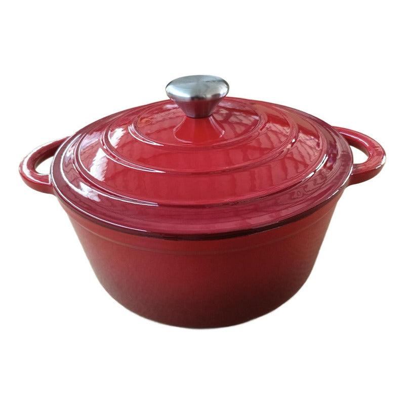 Olla De Hierro Fundido Esmaltada 24 Cm 3.5 Lts - Norplat