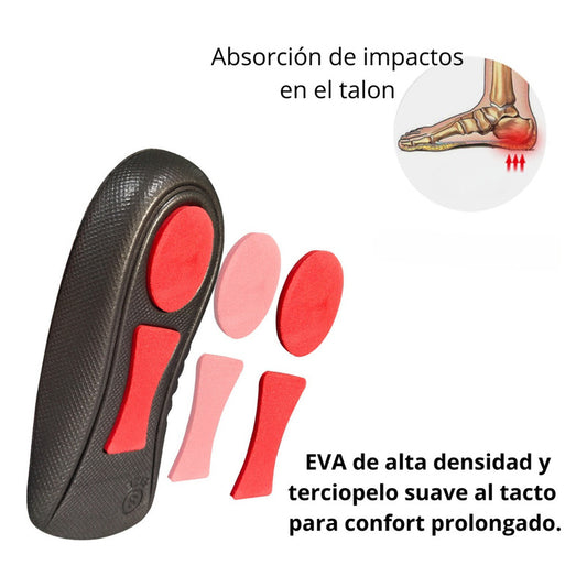 Par Talonera Fascitis Plantar Deporte Casual 2.3cm Altura