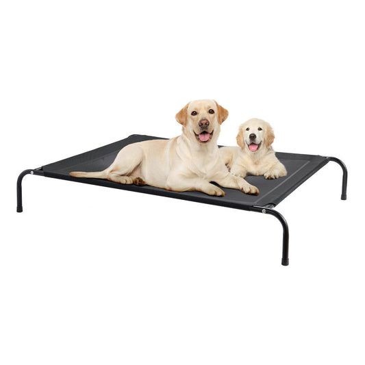 Cama Elevada Altura Para Mascota Perro Gato Talla L - Wuf Negro