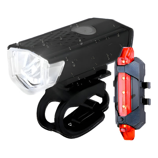 Pack 2 Luces Led Bicicleta Usb Trasera Y Delantera - Norplat