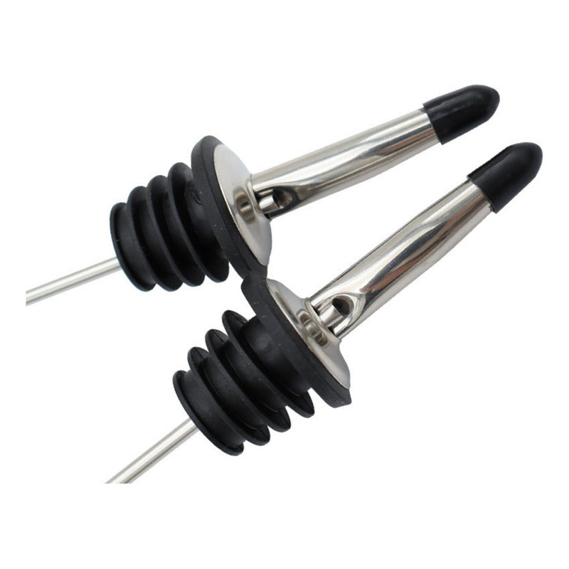 Set De 5 Picos Botella Bar Dispensador Vertedor Acero Pour