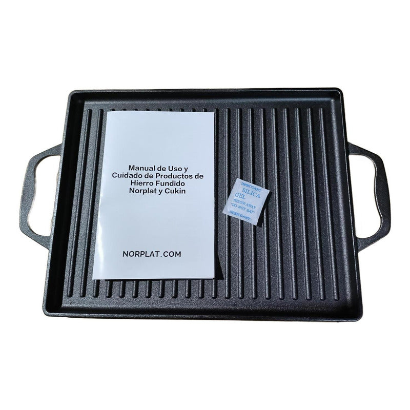 Plancha Hierro Fundido Menaje C/ Azas Hierro Fundido Norplat