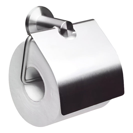 Porta Rollo Papel Higiénico Acero Inoxidable Confort Norplat Plateado