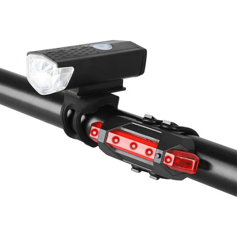Pack 2 Luces Led Bicicleta Usb Trasera Y Delantera - Norplat