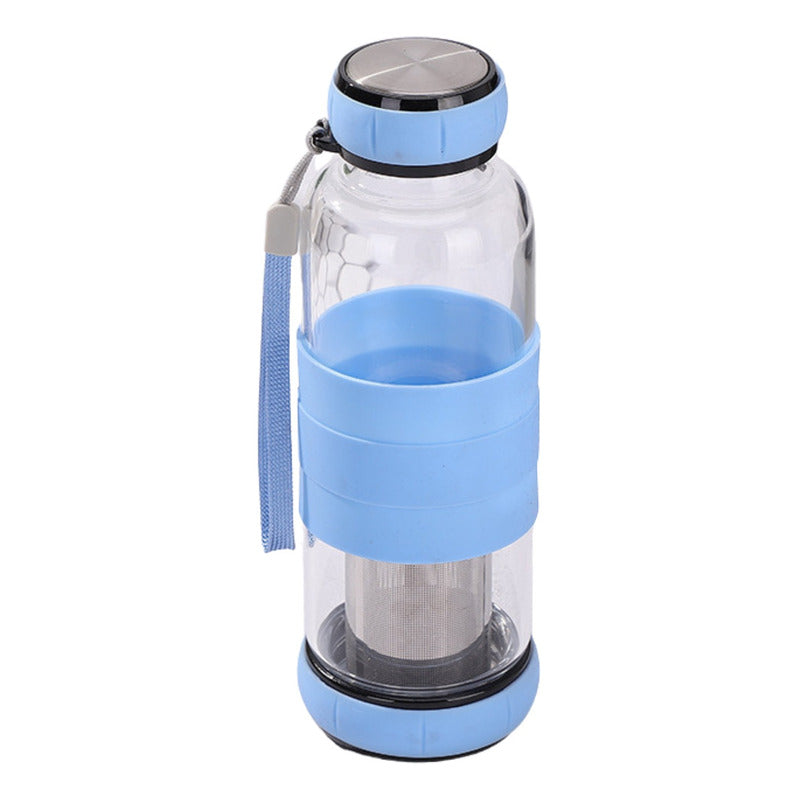 Botella Infusor Vidrio 550cc Difusor Te Bpa-free - Norplat