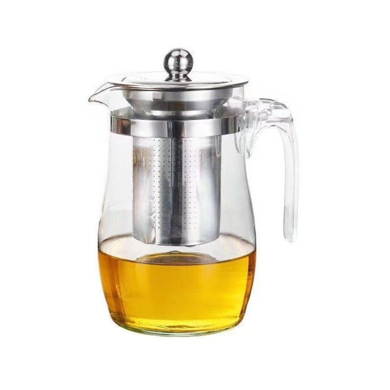 Set Tetera Té Acero Vintage Vidrio 500 Ml Premium - Cukin