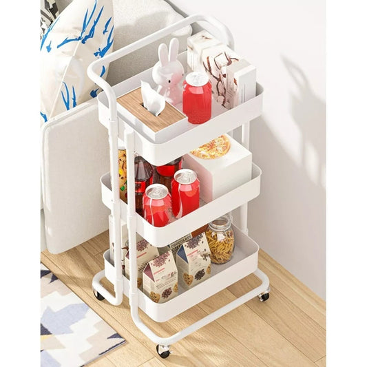 Carro Organizador Mueble Estante De Almacenamiento 3 Niveles