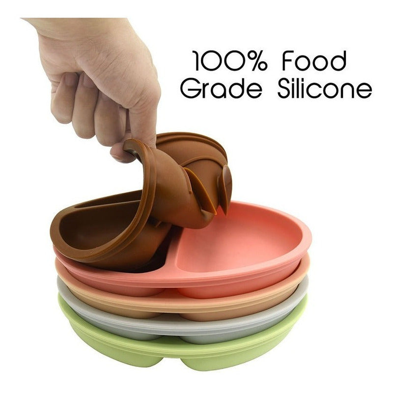 Plato De Silicona De Succión Y Ventosa (niño-niña) - Norplat