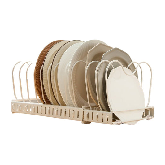 Organizador De Tapas Ollas Sartén Expansible Cocina Norplat Blanco Calido
