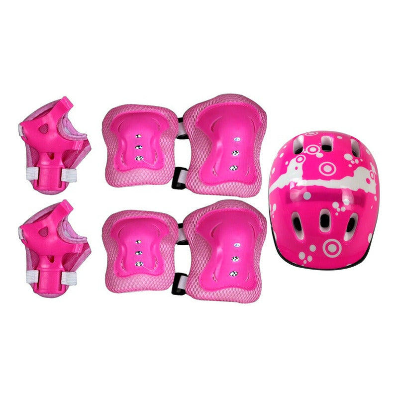 Patines 4 Rueda Ajustable Niños/niñas + Proteccion - Rebelde