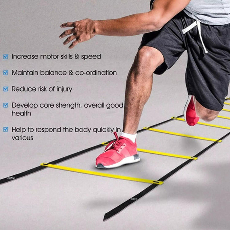 Escalera Coordinacion Deportiva Kit De Entrenamiento Norplat