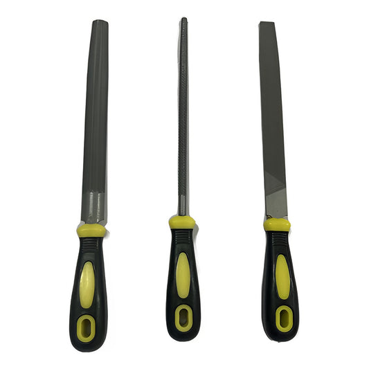 Kit Set Juego De Limas De Acero 3 Piezas 8 Pulgadas Norplat