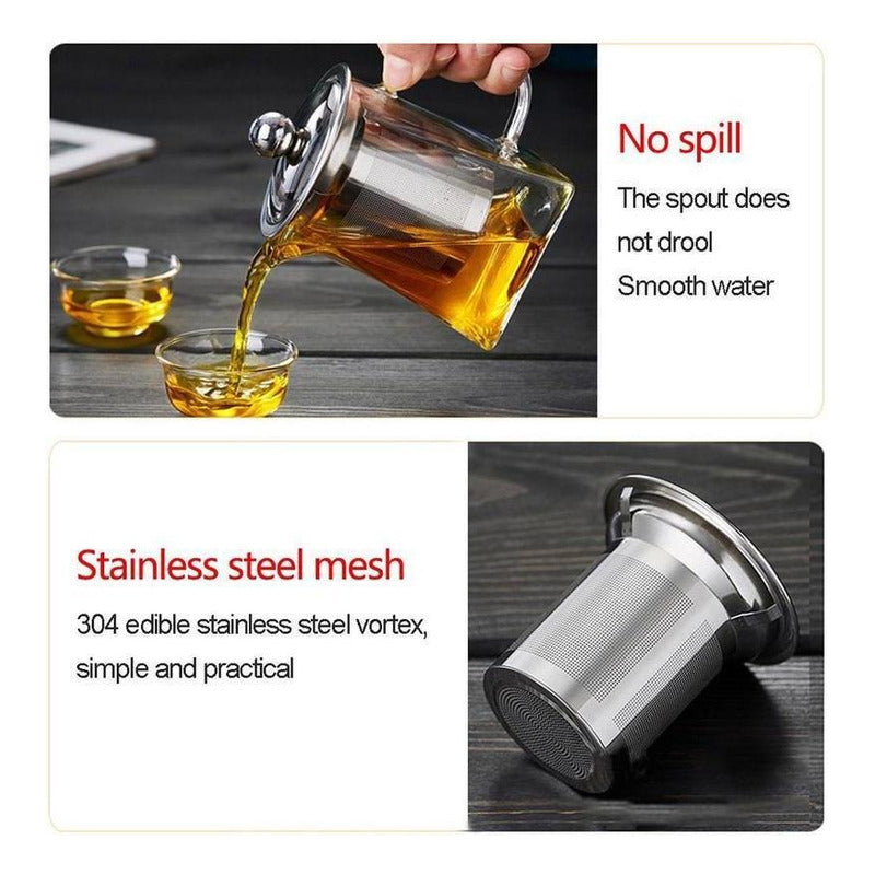 Tetera Para Preparar Te Para Infusiones De Vidrio - Norplat