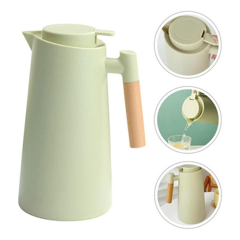 Jarra Termica Norplat 1 Litro Vidrio Aislante Calor Frio