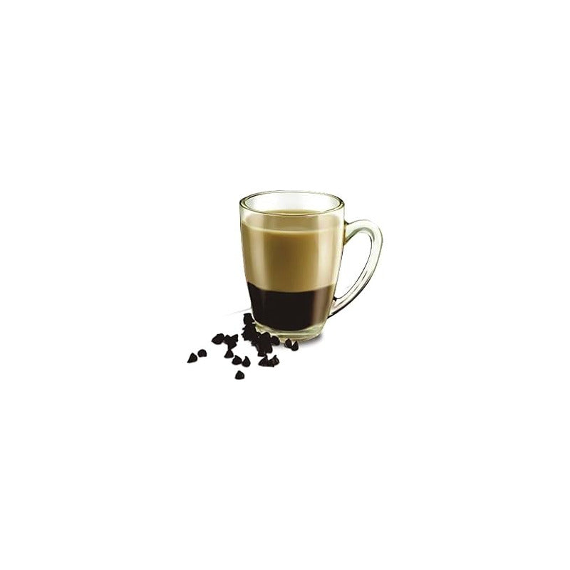 Set 6 Tazas Para Café Con Leche Té Capuccino Vidrio 250ml