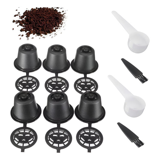 6 Capsulas Cafe Reutilizable Para Cafetera Nespresso Norplat