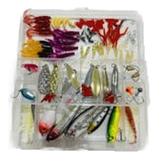 Kit 104 Piezas Señuelo Cebo Moscas Anzuelos Pesca - Norplat