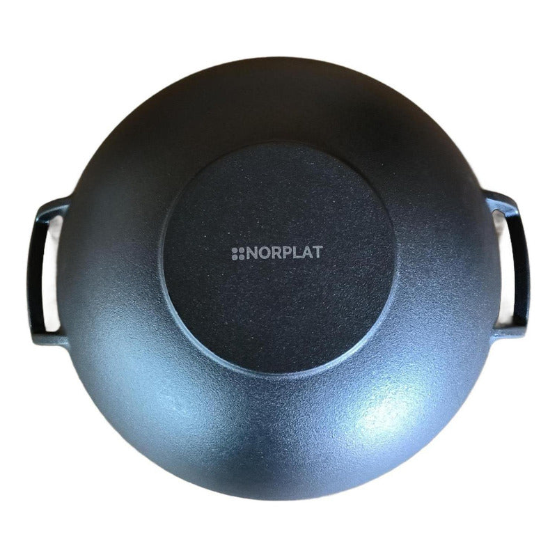 Wok Hierro Fundido 36 X 10 Cm Redondo - Norplat