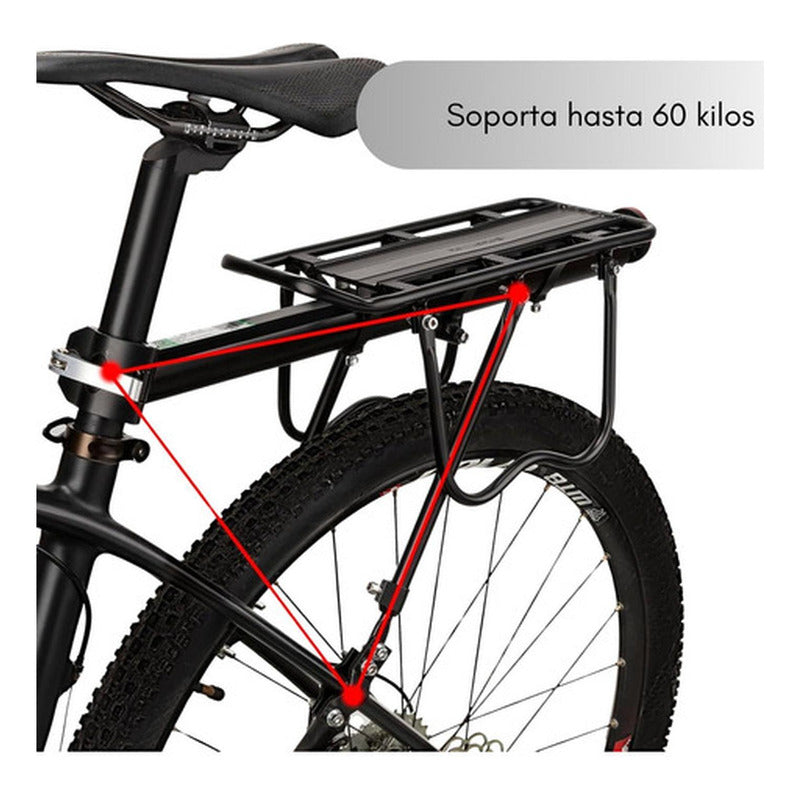 Parrilla Bicicleta Con O Sin Disco Porta Alforjas - Norplat