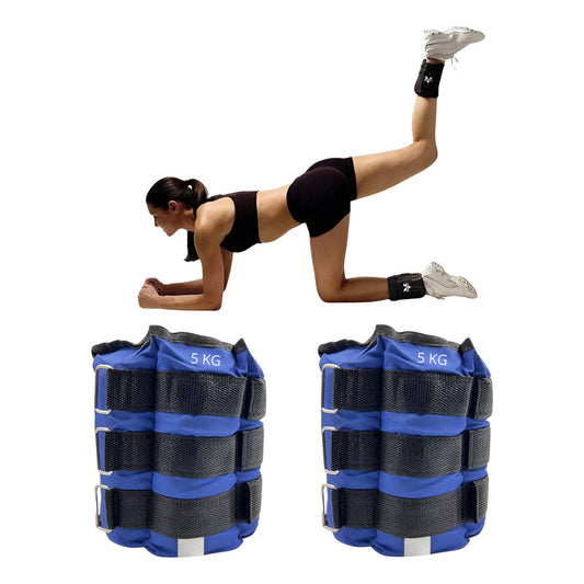 Set 2 Pesas Tobilleras Muñequeras 5 Kg C/u (10kg) - Norplat