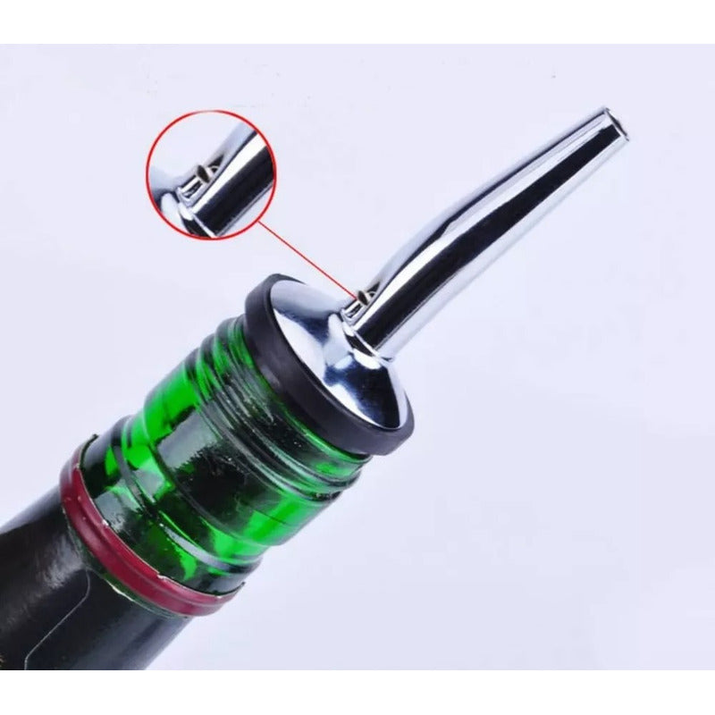 Set De 5 Picos Botella Bar Dispensador Vertedor Acero Pour