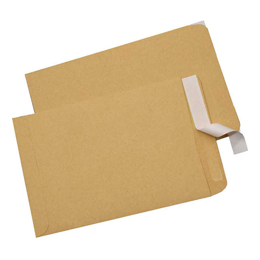 50 Sobres Papel Kraft A4 Norplat - Autocierre Rápido 32x23cm Marrón Claro A4