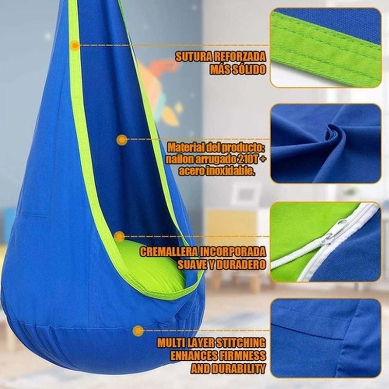 Columpio Sensorial Hamaca Colgante Niños + Cojín - Norplat