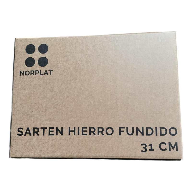 Sarten Fierro Hierro Fundido 31 Cm 3.2 Litros - Cukin