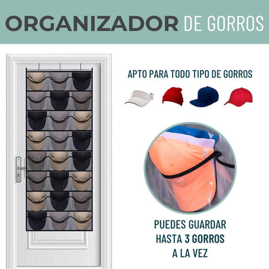 Organizador Gorras Gorros Jockey Detrás De Puerta - Norplat