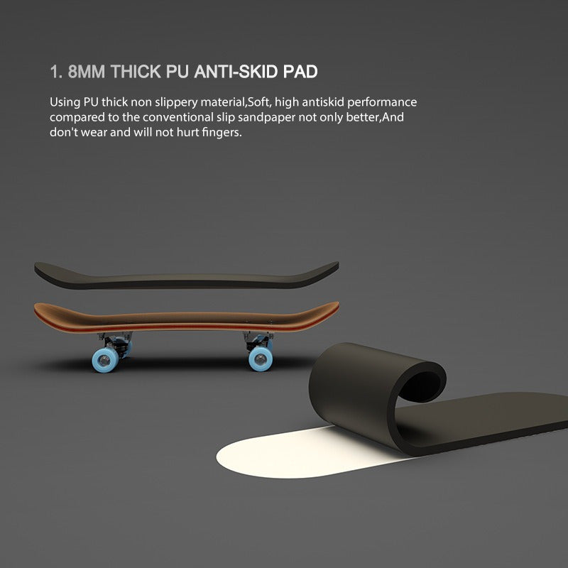Skate Dedos Madera Profesional Rodamiento Fingerboard Finger