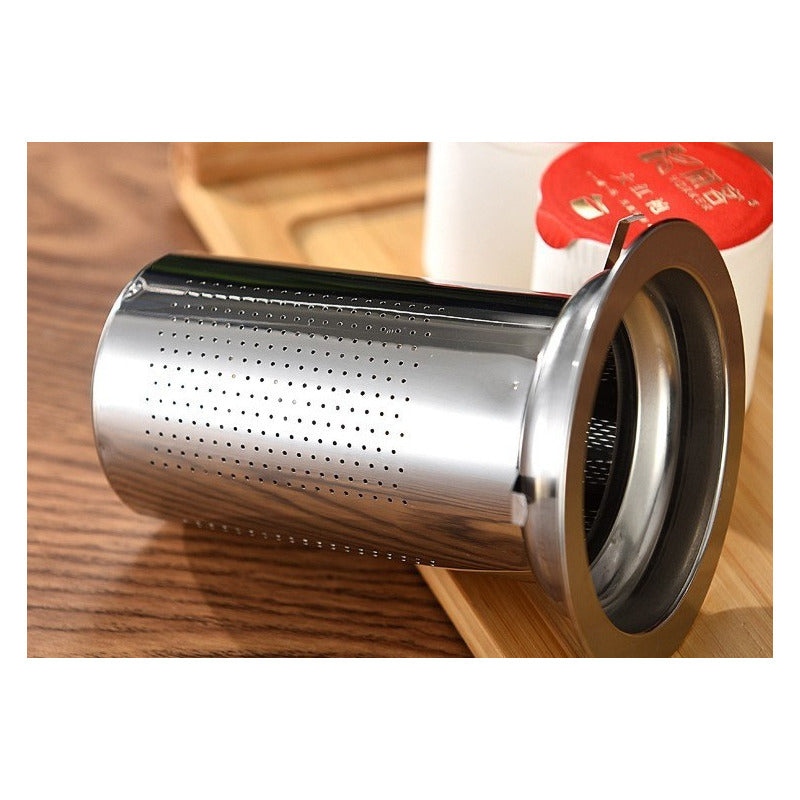 Set Tetera Té Acero Vintage Vidrio 500 Ml Premium - Cukin