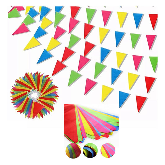 Guirnalda Decorativa 120 Banderines 70m Bautizo, Matrimonio Multicolor Multicolor
