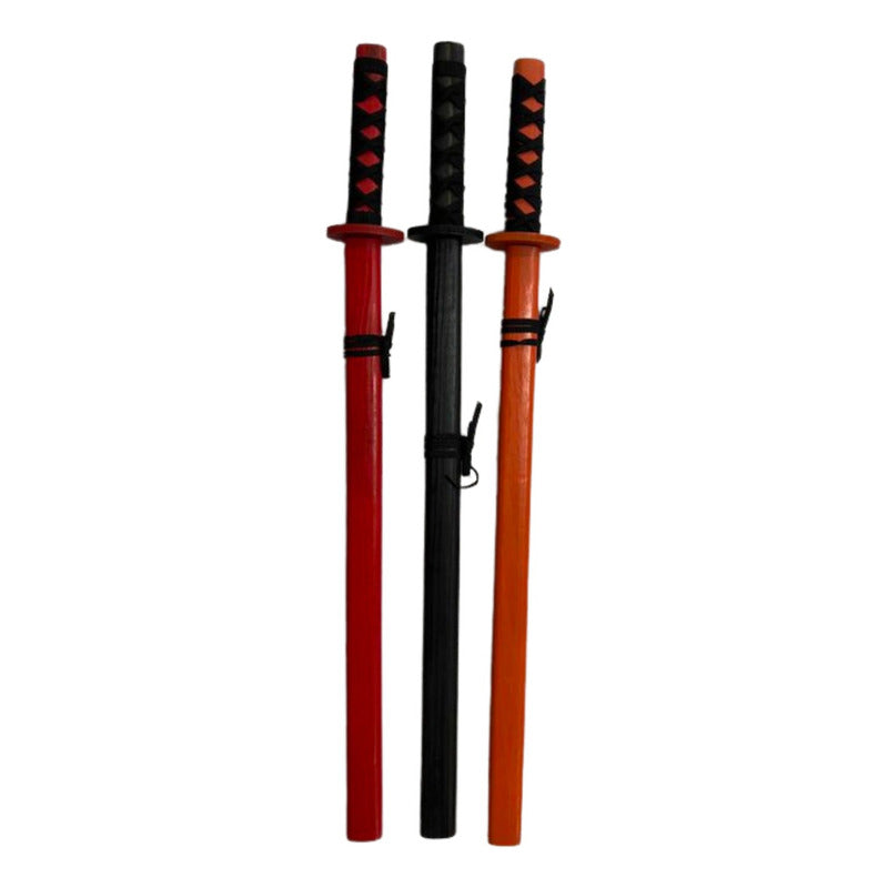 Pack 3 Katana Japonesa Madera Entrenamiento 73cm - Norplat