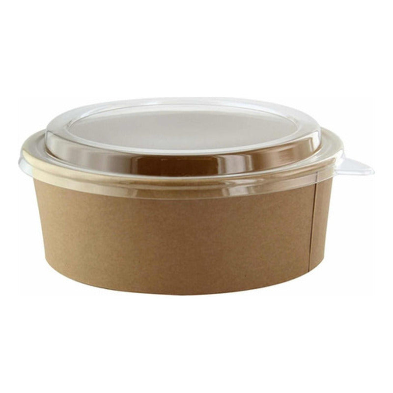 Pack 20 Bowl Kraft Ensalada - Polipapel 1000 Cc - Norplat